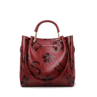 Bolso de mano Bolso nuevo de mujer Bolso de hombro en relieve de moda de alta gama Bolso de cubo de gran capacidad para niños y madres - details 17