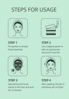 Mascarilla Facial de Arcilla de Turmeric Green Tea Rose Avocado Hidratante, Eliminador de Puntos Negros, Blanqueador de Piel Herramientas de Cuidado de la Piel de Belleza - details 9