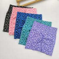 Pantalones cortos con estampado de leopardo para mujer, mallas ajustadas sin costuras, cintura alta, levantamiento de glúteos, pantalones cortos de punto de alta elasticidad para gimnasio, correr y yoga - details 6