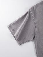 Camisetas lavadas con estampado abierto de sandía para mujer, Camiseta de algodón Y2K, Top holgado de Hip Hop, ropa suave y transpirable - details 38