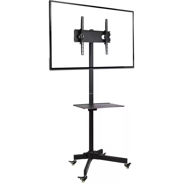 Soporte de Suelo para TV Soporte de Almacenamiento de Media y TV con Ruedas - 1