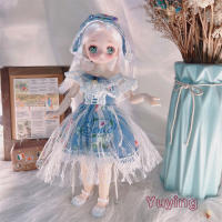 Muñecas de Ojos de Anime para niños y niñas, Cara de cómic articulada con bolas, vestidos, ropa, vestido, 30cm, 1/6 - details 20
