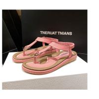 Sandalias Planas para Mujer 2025 Chanclas de Playa con Hebilla Metálica y Bordado - details 33