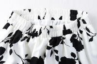 Lucyever-faldas largas con estampado Vintage para mujer, faldas plisadas de línea a que combinan con todo, elásticas, de media pantorrilla, de verano - details 3