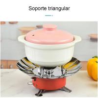 Estufa de Camping Ultraligera de Acero Inoxidable Resistente al Viento, Fácil de Llevar, Adecuada para Exteriores, Equipo de Cocina para Turismo y Senderismo - details 2
