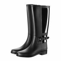 Botas de lluvia impermeables para mujer, zapatos de jardín, botas de goma de PVC, botas antideslizantes hasta la rodilla, botas de pesca - details 11