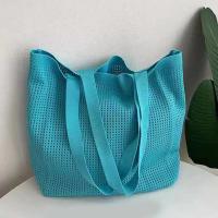 Bolso tejido hueco informal de gran capacidad, bolso de mano tejido para playa, bolso de mano de estilo perezoso, bolso trenzado para axila para mujer y niña - details 5