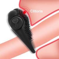 Anillo vibrador de 10 frecuencias para hombre, Juguetes sexuales retardadores de eyaculación, anillos de pareja, juguete - details 3