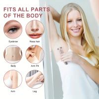 Depiladora eléctrica para mujer, afeitadora Facial corporal, recortadora de piernas, recortadora de Bikini, adecuada para brazos, axilas, depilación - details 7