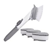 Set de Cepillo de Limpieza de Mango Largo 2 en 1 Cabeza de Cepillo Desmontable con Dispensador de Jabón Set de Limpieza de Cocina con Cepillo de Lavado de Platos - details 7