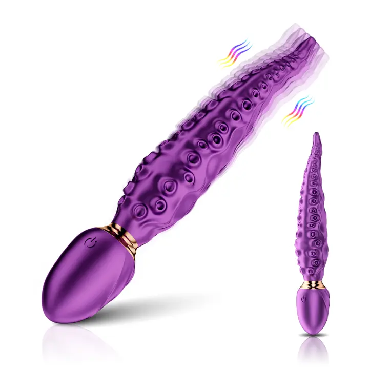 Vibrador de Pulpo de Silicona 8.6" Monstruo Vibrante para Estimulación Anal-Vaginal-Pectoral - 1