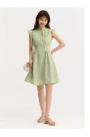 Vestido Semir para mujer, mangas cortas con cierre de botón, novedad de verano en 2025, minifalda con textura fresca - details 1