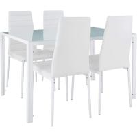 Asiento y Respaldo Acolchado, Juego de Sillas de Comedor, Probado por SGS, 2 Piezas (Blanco) - details 4