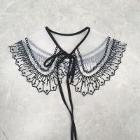 Camisa de cuello falso, blusa, cuello falso bordado, bufanda de hombro, chal, decoración, solapa de encaje, cuello desmontable - details 5