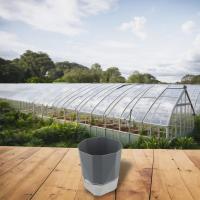 Maceta de plástico para plantas hidropónicas, maceta transparente de doble capa, cuerda de algodón, flores de riego - details 9