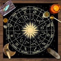 Mantel de Tarot Diseño de Astrología Zodiacal y Magia Ideal para Decoración de Juego de Cartas y Altar de Fase Lunar - details 6