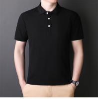 Tiktok POLO camisa de los hombres 2025 novedad de verano cuello sólido Casual algodón transpirable negocios camiseta de manga corta - details 27