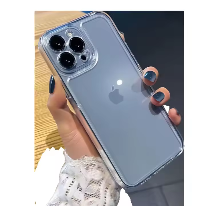 16ProMax funda de teléfono transparente de lujo para iPhone 15 13 12 11 14 16 Pro Max X XR XS 7 8 Plus cubierta trasera de parachoques a prueba de golpes - 1