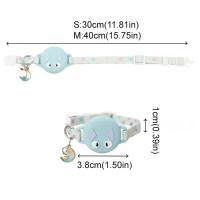 Collar de posicionamiento de gato con efecto luminoso, hebilla de seguridad, patrón de gato, rastreador de ubicación de gato, cubierta protectora de silicona - details 0