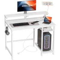 Escritorio de Ordenador con Soporte para Monitor Almacenamiento Reversible y Ganchos Para Juegos - details 9