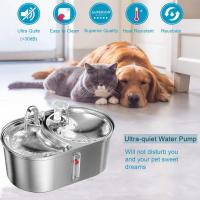 Fuente de agua para gatos, 101 oz/3 L, fuente de agua para mascotas de acero inoxidable 304 para gatos en el interior, cuencos para gatos 2 en 1 para comida y agua, dispensador automático de agua para perros ultrasilencioso con bomba de agua y 5 filtros - details 3