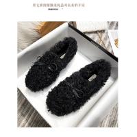 Zapatos planos con lazo para mujer, mocasines de lana rizada con forro de piel de algodón, botas de borreguito, Invierno - details 18