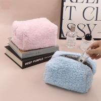 Bolsa de cosméticos pequeña, bonita bolsa organizadora de maquillaje de felpa, estuche para lápices, monedero de viaje, almacenamiento para el hogar - details 2