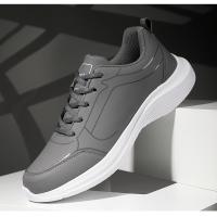 Zapatillas de deporte de cuero de alta calidad para hombre, zapatos informales impermeables, zapatillas ligeras para correr al aire libre, Tenis deportivos, zapatos planos masculinos - details 27