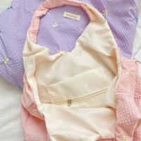 Bolso portátil de estilo coreano con lazo para mujer, bolsa Hobo de tela dulce, bolso de lona para ir al trabajo, para axilas - details 2