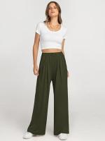 Pantalones de Moda para Mujer de Cintura Alta y Sólida Pantalones Anchos para Primavera Otoño - details 16