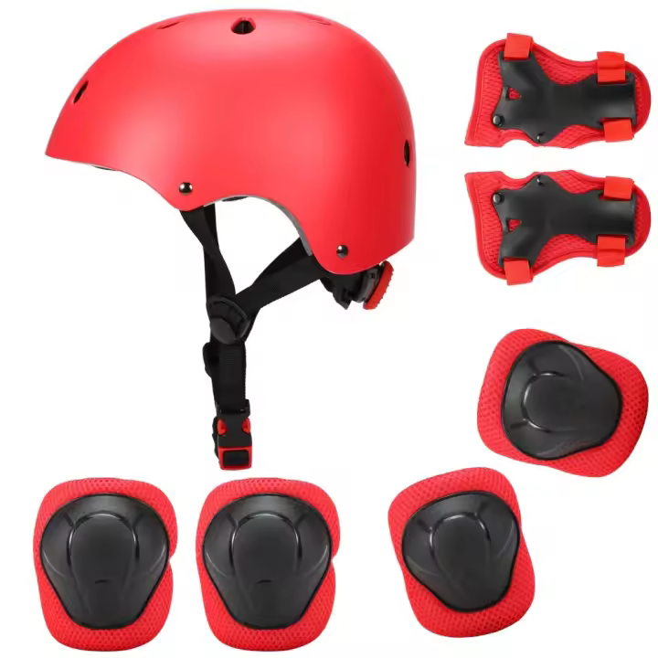 Juego de helmet y almohadillas ajustables para niñosrodilleras para niñossillas protectores de muñeca para Scooter SO - 1