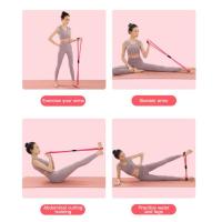 Banda de Resistencia de Yoga para Gimnasio Fiess Equipo de Entrenamiento con Tubo de Tensión Elástico para Musculo y Pecho - details 3