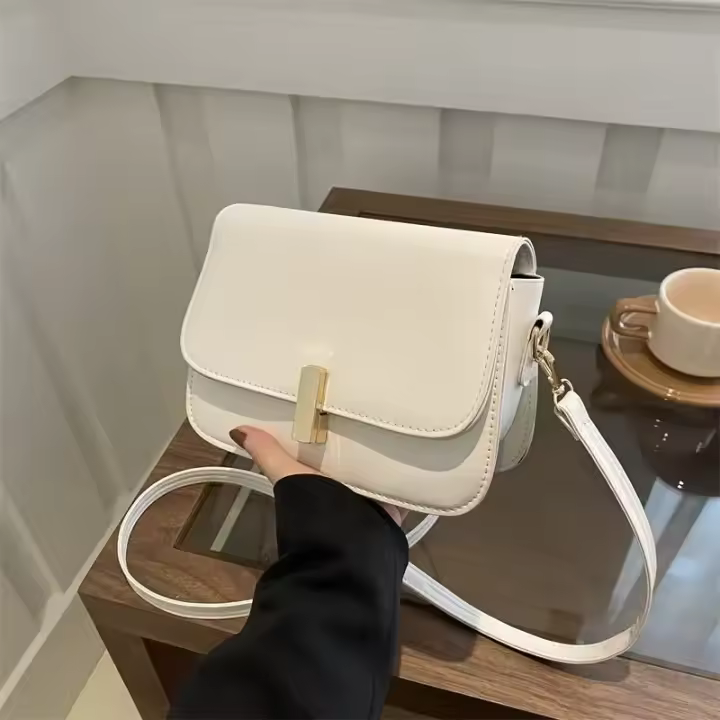 Bolso de Hombro Pequeño y Elegante Patrón de Diamante Versátil Bolso de Viaje Compacto para Damas - 1