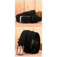 Cinturón de Gamuza para Hombre Hebilla de Aleación Retro Talla Grande Auténtico De Alta Gama - details 3