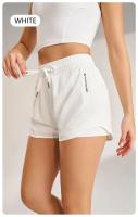 Pantalones cortos deportivos para mujer, pantalones de yoga holgados con cintura de tres cuartos, elásticos, de secado rápido, transpirables y antideslumbrantes - details 17