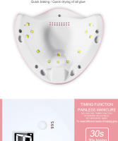 Arte Clavo-Lámpara LED UV de 12W, equipo de herramientas de manicura, secado rápido, esmalte de uñas, laca de Gel - details 2