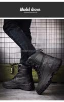 Greatshoes Zapatos de senderismo de cuero de alta calidad para hombre, botas de guardabosques personalizables para el desierto al aire libre para verano - details 7