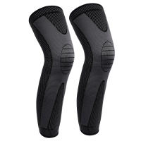 1/2Pcs Full Leg Sleeves Long Leg Compression Sleeve Knee Support Brace for Man Women Sports Cycling Basketball Soccer Arthritis - details 6
