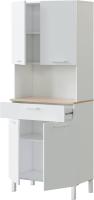 Alacena de Cocina Mueble Auxiliar de 3 Puertas y 1 Cajón Acabado en Blanco Artik y Roble Canadian - details 9