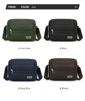 Bolso cruzado para hombre, bolso de hombro individual estilo viajero de gran capacidad, bolsos cruzados de ocio a la moda para hombre - details 3