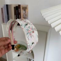 Diadema de encaje bordada de estilo coreano para mujer, diadema con bordes anchos, lazo de flores, cuerda para el cabello, banda para el cabello con diamantes de imitación florales de hadas - details 15