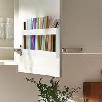 Soporte de paja acrílico reutilizable, 5 rejillas, dispensador de almacenamiento de paja, ahorro de espacio, contenedor de accesorios de cocina montado en la pared - details 4