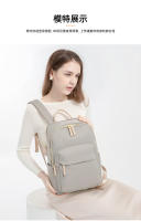 Mochilas Mochila para ordenador portátil para mujer Bolsas de viaje de negocios Mochila grande para portátil de 15 pulgadas Mochila urbana impermeable para viajeros Diseño de lujo Tela Oxford impermeable Tela duradera - details 11