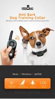 Collar de entrenamiento de descarga eléctrica para perros, dispositivo antiladridos con control remoto para mascotas, impermeable y a prueba de golpes, recargable, 400 m - details 1