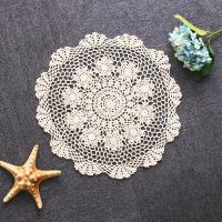 Mantel Redondo De Encaje De Algodón Para Banquete Y Boda Decoración De Mesa Moderna Estilo Sin Marca Proveniente De Zhejiang China - details 2