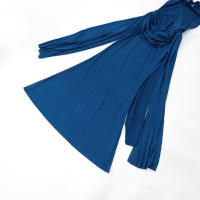 Vestido de sirena con cinturón drapeado y cintura entallada, estilo halter, nuevo de verano para mujer G25DS119 - details 17