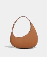 Bolso de mano de cuero vegano cervino con asa superior para mujer, bolso de mano con diseño de media luna cruzada, bolso versátil, mochila de lujo de alta gama - details 15