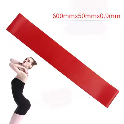 Bandas de goma de resistencia para Yoga, 5 colores, equipo de Fitness para interiores y exteriores, bandas elásticas de entrenamiento deportivo para Pilates de 0,35mm-1,1mm - 1