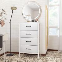 Cómoda con 6 cajones de tela, cómoda de dormitorio blanca, mueble de almacenamiento, muebles de dormitorio, cómoda para cocina, oficina, pasillo, mueble de TV con cajones - details 17