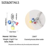 Cuentas de cohete planetario de astronauta de viaje espacial de Plata de Ley 925, compatibles con pulsera Original Pandora, abalorios, regalo de joyería para mujer - details 4